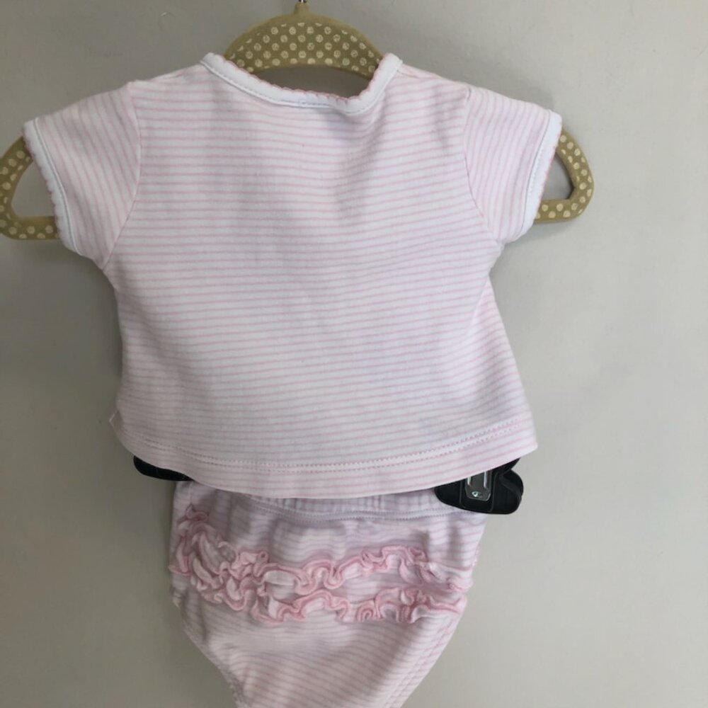 Pink Striped Kids Matching Set - Picture 2 of 4